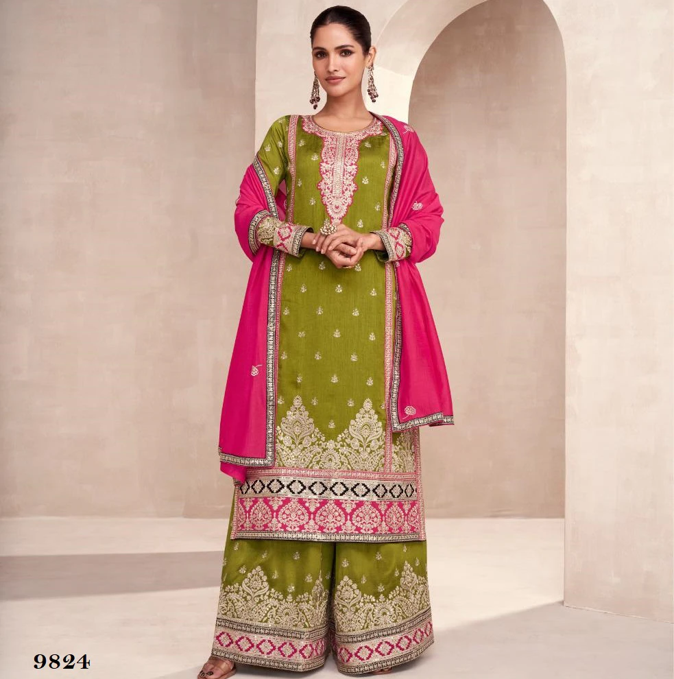 Aashirwad Rayana Silk Wholesale Designer Salwar Suit Catalog